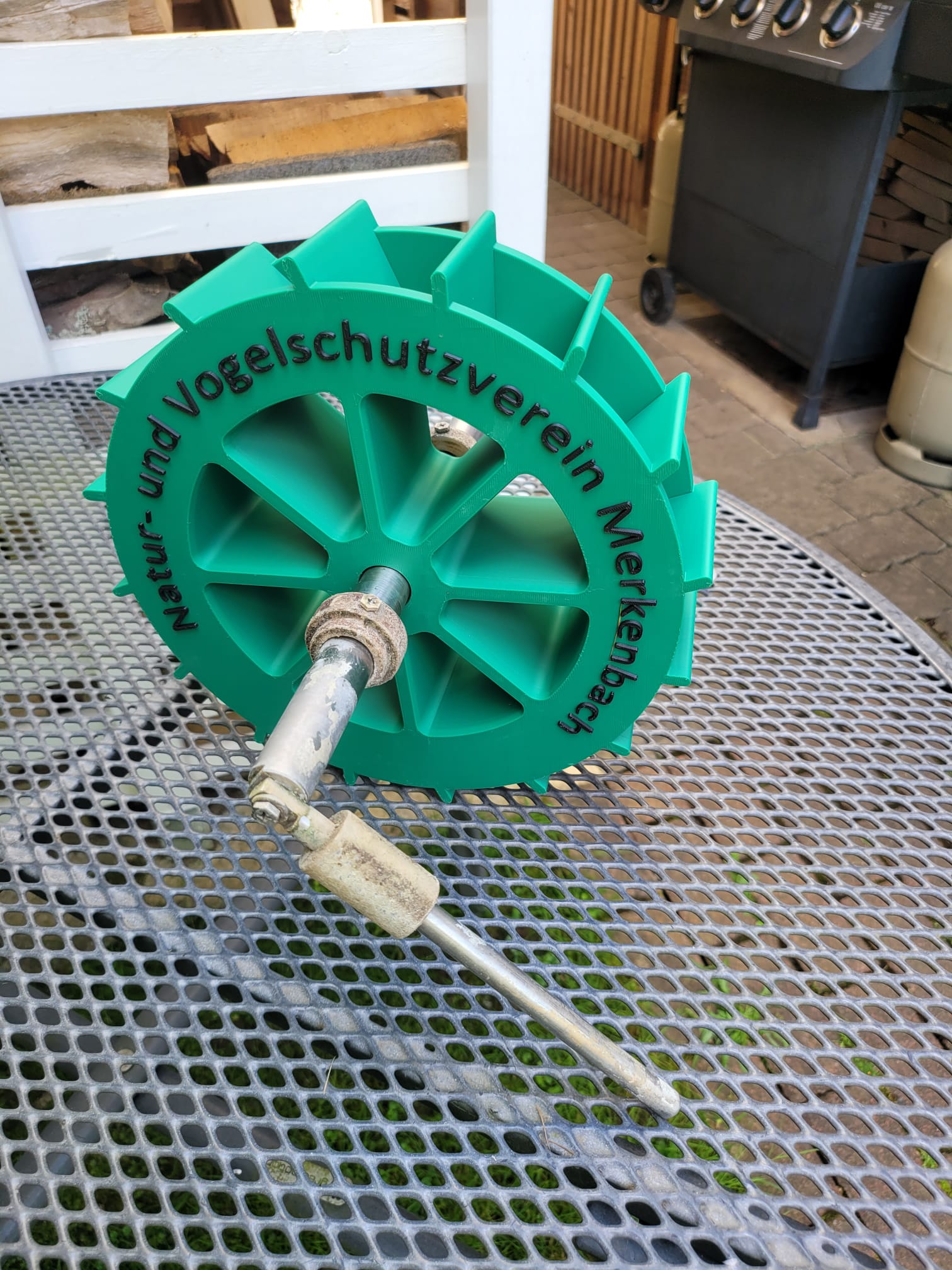 Wasserrad aus dem 3D-Drucker