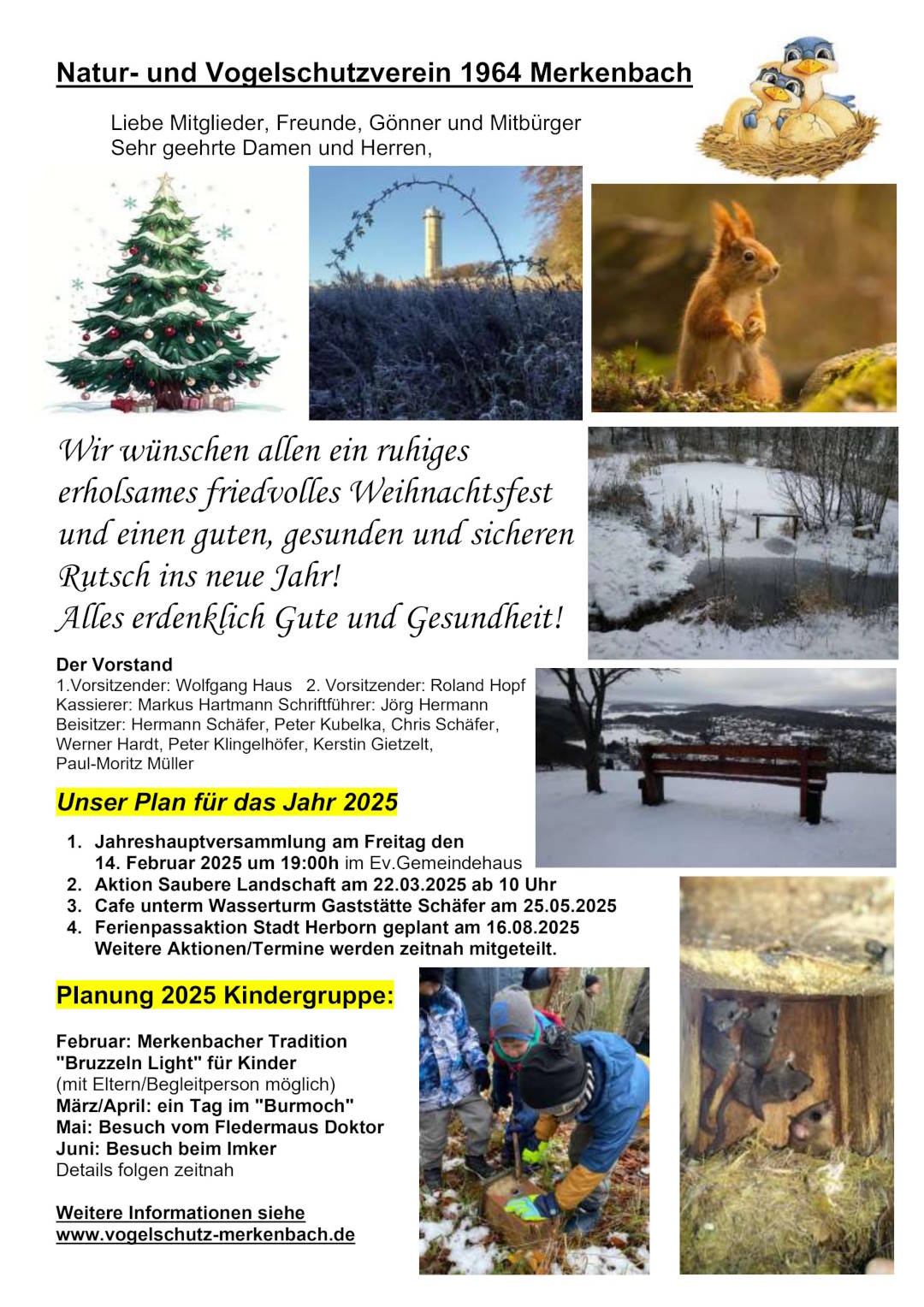 Newsletter Vogelschutzverein Merkenbach 2025